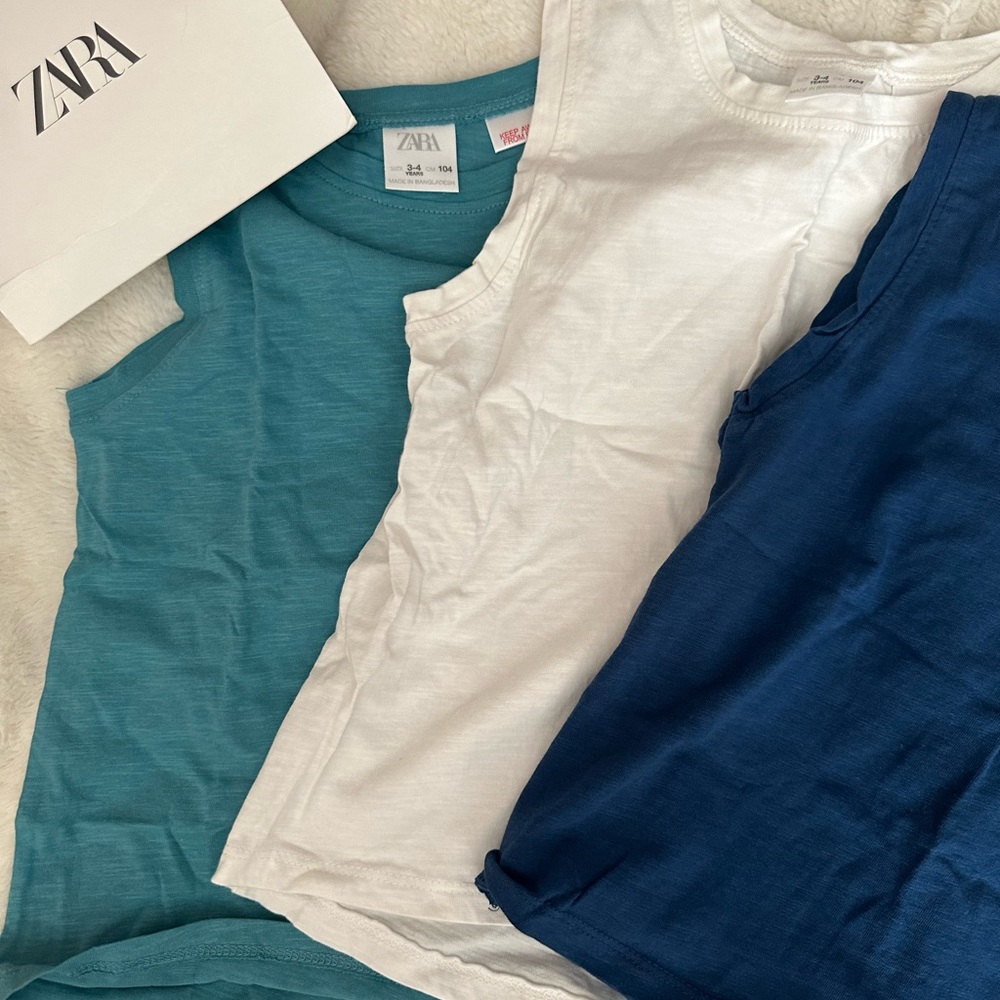 Zara tanks for boys